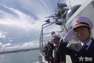 Frigate 016–Quang Trung joins International Fleet Review in Sydney